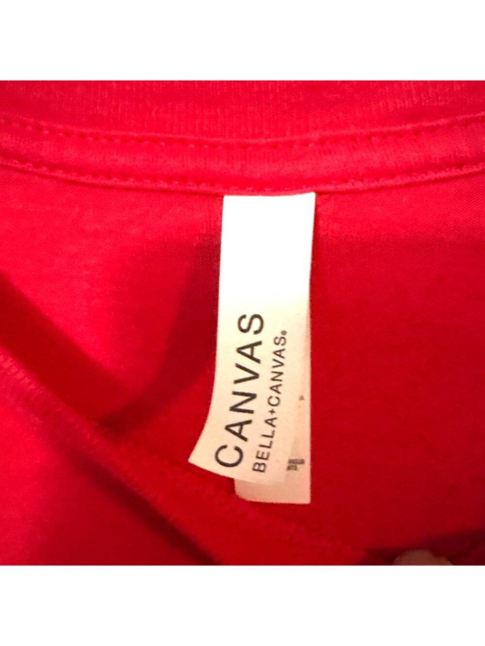 Prego Red Graphic T-Shirt XL Bella+Canvas 100% Cotton Tomato & Pasta Design - Picture 4 of 7